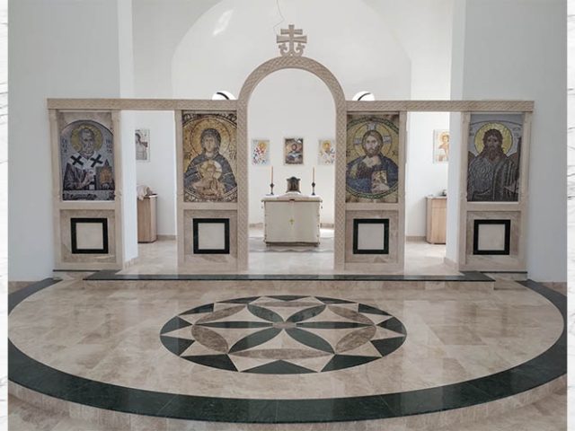 Crkva Svetog Jovana Krstitelja Meljak kameni ikonostas (1)