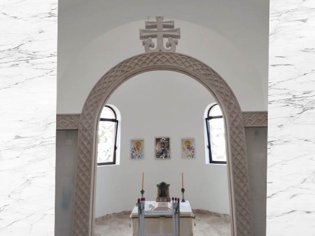 Crkva Svetog Jovana Krstitelja Meljak kameni ikonostas studenicki krst