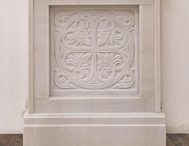 crkva svetog marka vranje kameni pod sa intarzijama i kameni tronovi za ikone (1)